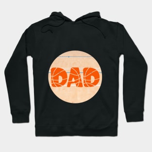 DAD. Basketball design for dads who love sports. Gift idea for dad on his father's day. Father's day Hoodie